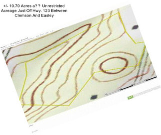 +/- 10.70 Acres a Unrestricted Acreage Just Off Hwy. 123 Between Clemson And Easley