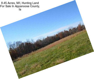 8.45 Acres, M/l, Hunting Land For Sale In Appanoose County, Ia