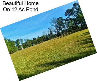 Beautiful Home On 12 Ac Pond