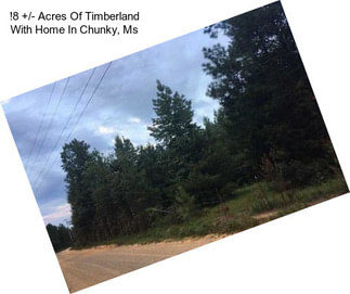 !8 +/- Acres Of Timberland With Home In Chunky, Ms