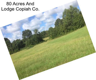 80 Acres And Lodge Copiah Co.