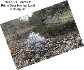 This 167+/- Acres Is Prime Deer Hunting Land In Sharp Co.