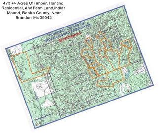 473 +/- Acres Of Timber, Hunting, Residential, And Farm Land,indian Mound, Rankin County, Near Brandon, Ms 39042