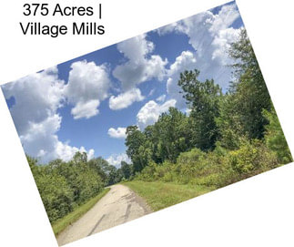 375 Acres | Village Mills