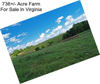 736+/- Acre Farm For Sale In Virginia