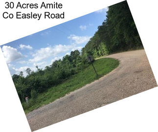 30 Acres Amite Co Easley Road