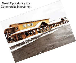 Great Opportunity For Commercial Investment