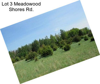 Lot 3 Meadowood Shores Rd.