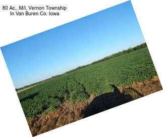 80 Ac., M/l, Vernon Township In Van Buren Co. Iowa