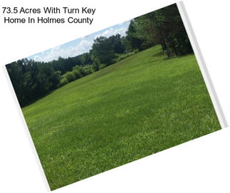 73.5 Acres With Turn Key Home In Holmes County