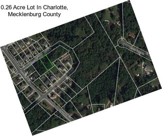 0.26 Acre Lot In Charlotte, Mecklenburg County