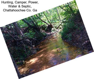 Hunting, Camper, Power, Water & Septic, Chattahoochee Co. Ga