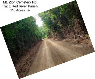 Mt. Zion Cemetery Rd. Tract, Red River Parish, 110 Acres +/-