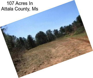 107 Acres In Attala County, Ms