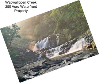 Wapwallopen Creek 250 Acre Waterfront Property