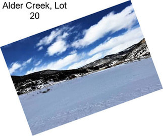 Alder Creek, Lot 20
