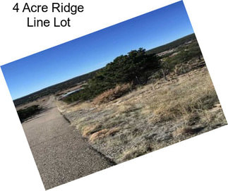 4 Acre Ridge Line Lot