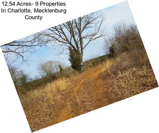 12.54 Acres- 9 Properties In Charlotte, Mecklenburg County
