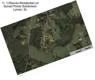 +/- 1.09acres Residential Lot Sunset Pointe Subdivision Lyman, Sc