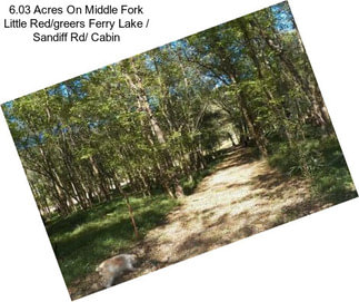 6.03 Acres On Middle Fork Little Red/greers Ferry Lake / Sandiff Rd/ Cabin