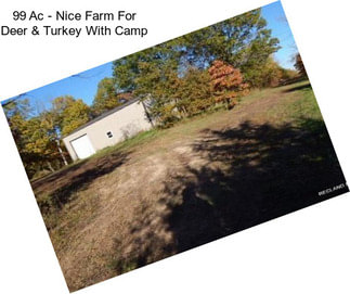 99 Ac - Nice Farm For Deer & Turkey With Camp