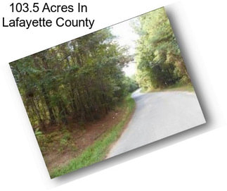 103.5 Acres In Lafayette County