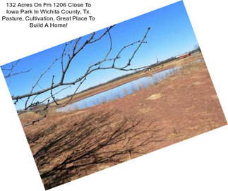 132 Acres On Fm 1206 Close To Iowa Park In Wichita County, Tx. Pasture, Cultivation, Great Place To Build A Home!