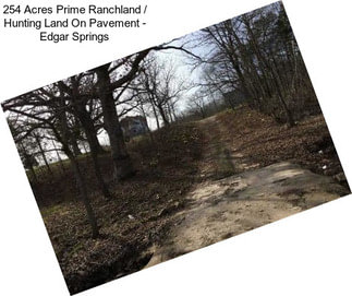 254 Acres Prime Ranchland / Hunting Land On Pavement - Edgar Springs