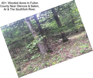 40+- Wooded Acres In Fulton County Near Glencoe & Salem, Ar & The Southfork River.