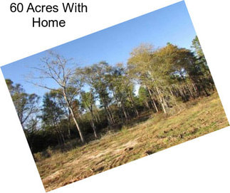 60 Acres With Home