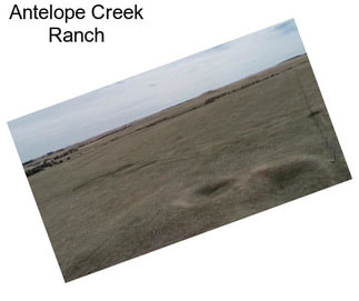 Antelope Creek Ranch