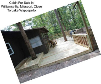 Cabin For Sale In Williamsville, Missouri, Close To Lake Wappapello