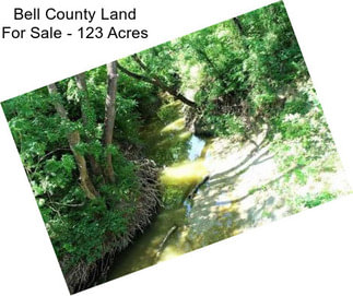 Bell County Land For Sale - 123 Acres