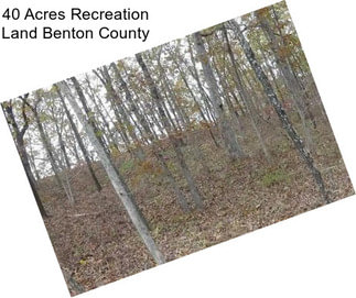 40 Acres Recreation Land Benton County