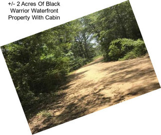 +/- 2 Acres Of Black Warrior Waterfront Property With Cabin