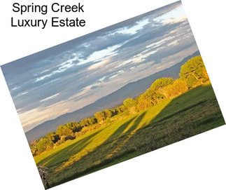 Spring Creek Luxury Estate