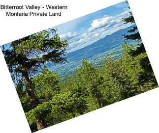 Bitterroot Valley - Western Montana Private Land