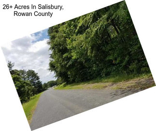 26+ Acres In Salisbury, Rowan County