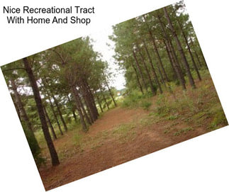 Nice Recreational Tract With Home And Shop