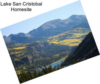 Lake San Cristobal Homesite