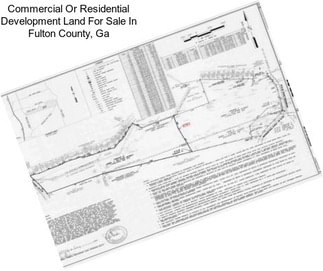 Commercial Or Residential Development Land For Sale In Fulton County, Ga