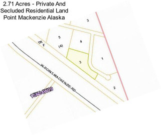 2.71 Acres - Private And Secluded Residential Land Point Mackenzie Alaska