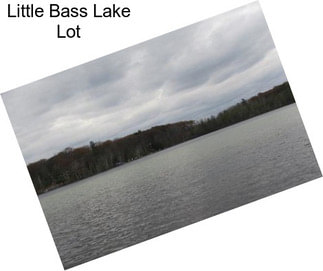 Little Bass Lake Lot