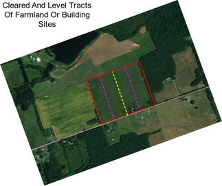 Cleared And Level Tracts Of Farmland Or Building Sites