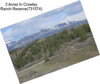 3 Acres In Crowley Ranch Reserve(731574)