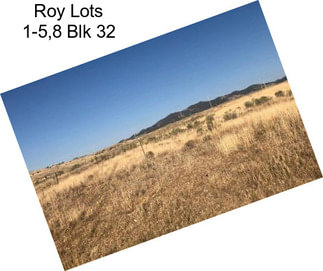 Roy Lots 1-5,8 Blk 32
