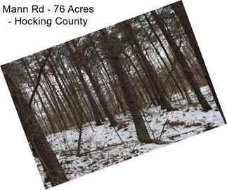 Mann Rd - 76 Acres - Hocking County