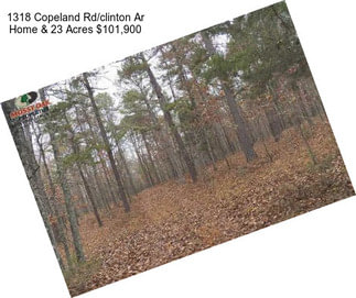 1318 Copeland Rd/clinton Ar Home & 23 Acres $101,900