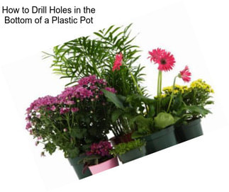 How to Drill Holes in the Bottom of a Plastic Pot