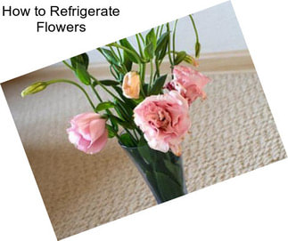 How to Refrigerate Flowers